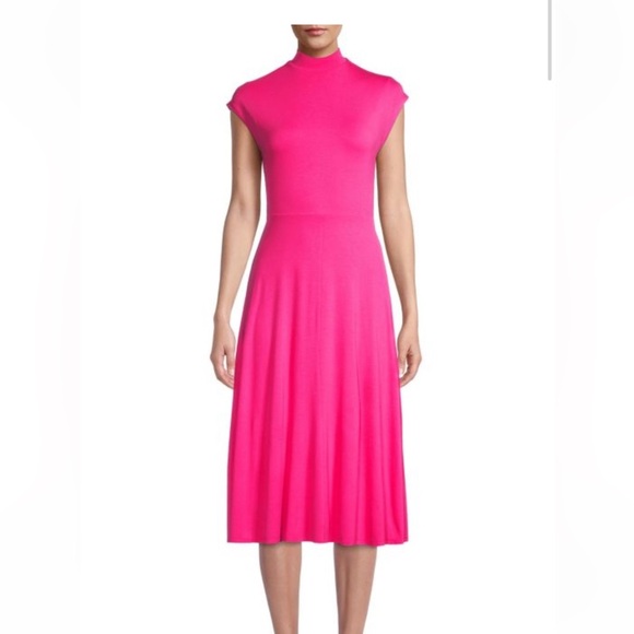 Boss Ellira Midi-Dress in Pink NWT Size Small - Picture 1 of 8